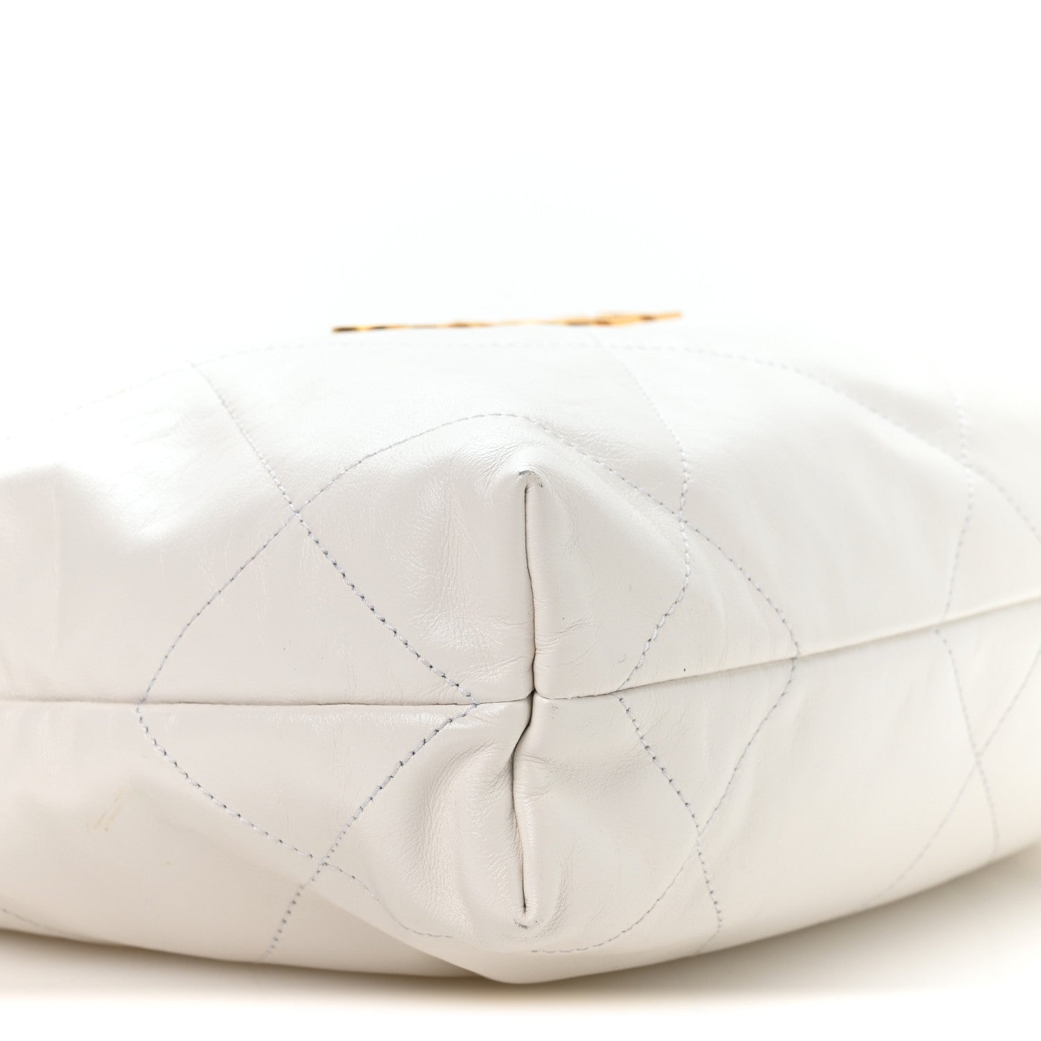 Chanel Shiny Calfskin Quilted Small Chanel 22 White 10 of 12
