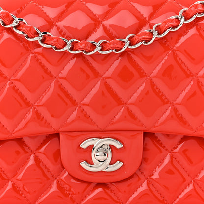 Chanel Patent Calfskin Quilted Medium Double Flap Red 8 of 11