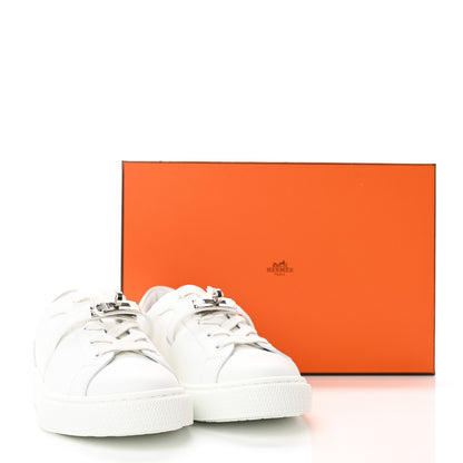 Hermes Calfskin Day Sneakers 37 White 11 of 11