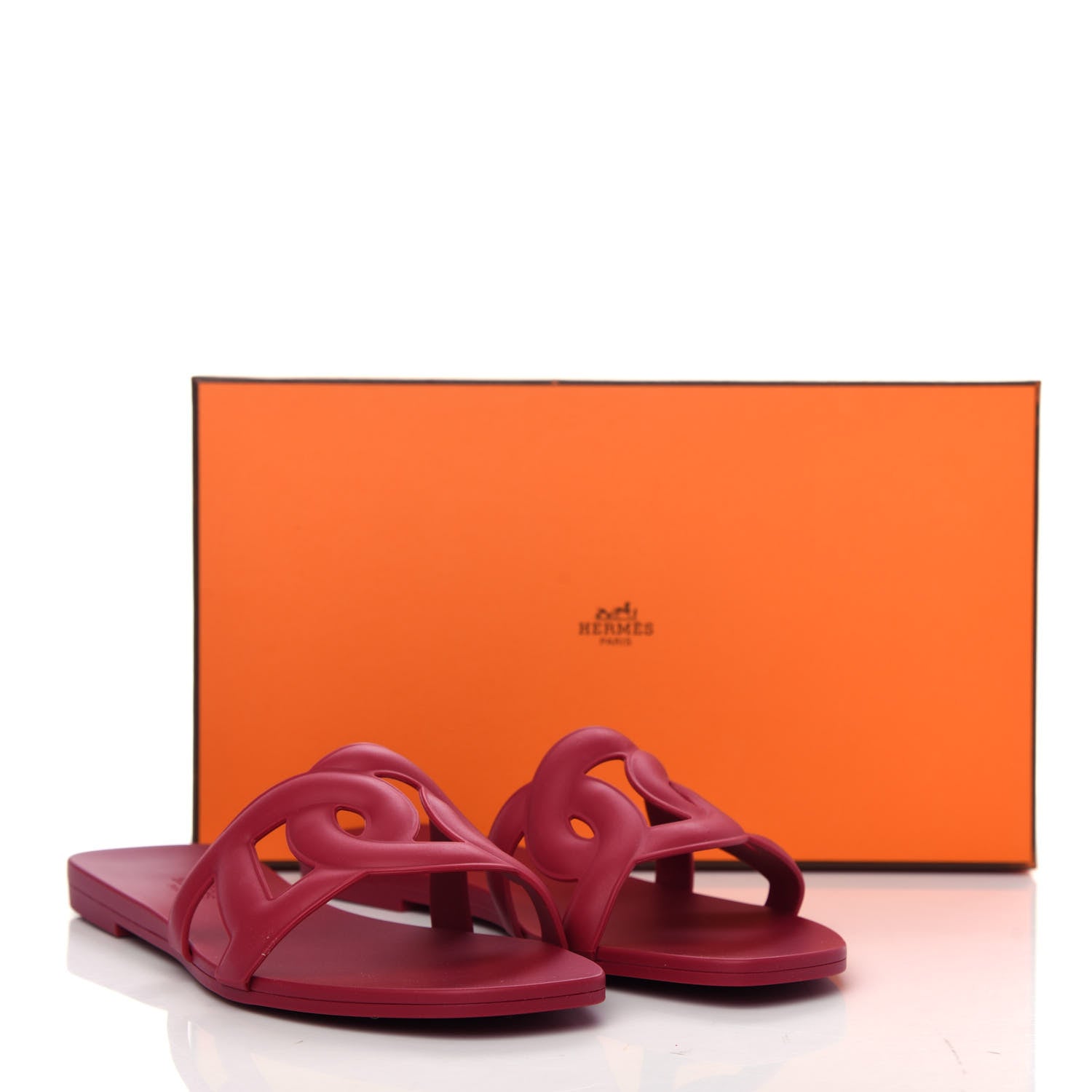 Hermes Rubber Aloha Sandals 37 Rose Baie 11 of 11