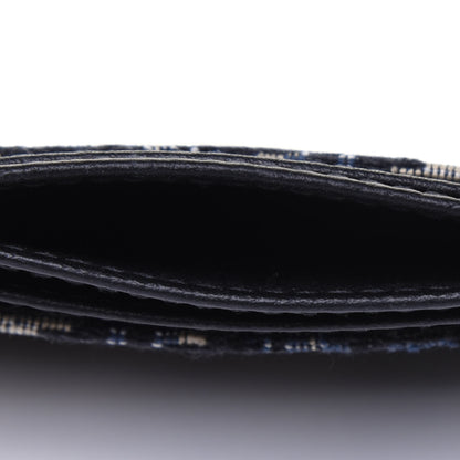 Christian Dior Grained Calfskin Oblique Card Holder Black 5 of 13