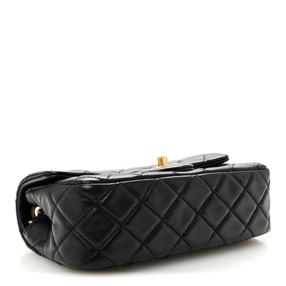 Chanel Lambskin Quilted Mini Rectangular Pearl Crush Flap Black 4 of 11