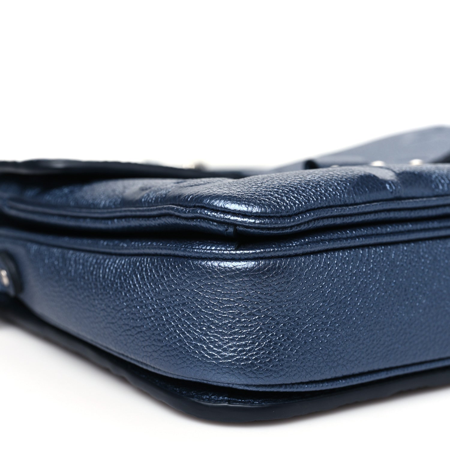 Louis Vuitton Metallic Empreinte Monogram Giant Pochette Metis Navy Nacre 8 of 9