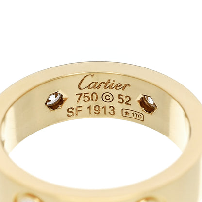 Cartier 18K Yellow Gold Gold 6 Diamond 5.5mm LOVE Ring 52 6 4 of 4