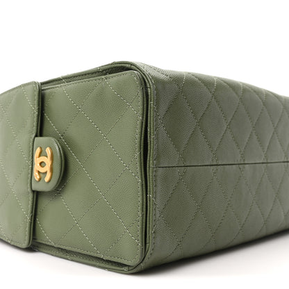 Chanel Caviar Quilted Small Chanel 25 Handbag Khaki 9 of 10