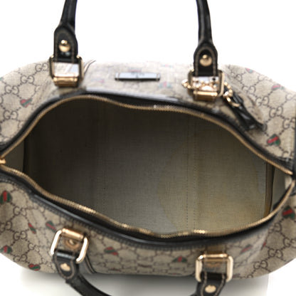 Gucci GG Plus Monogram Hearts Medium Joy Boston Dark Brown 4 of 13