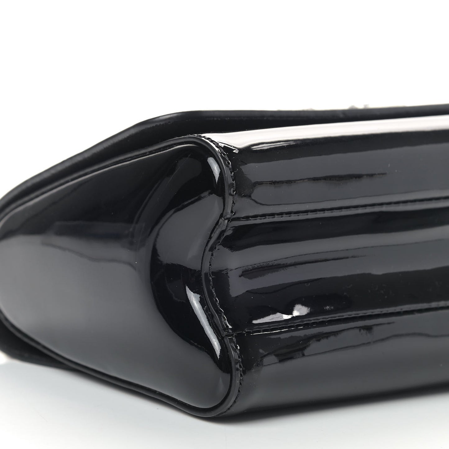 Patent Monogram Twist Shoulder Bag PM Black