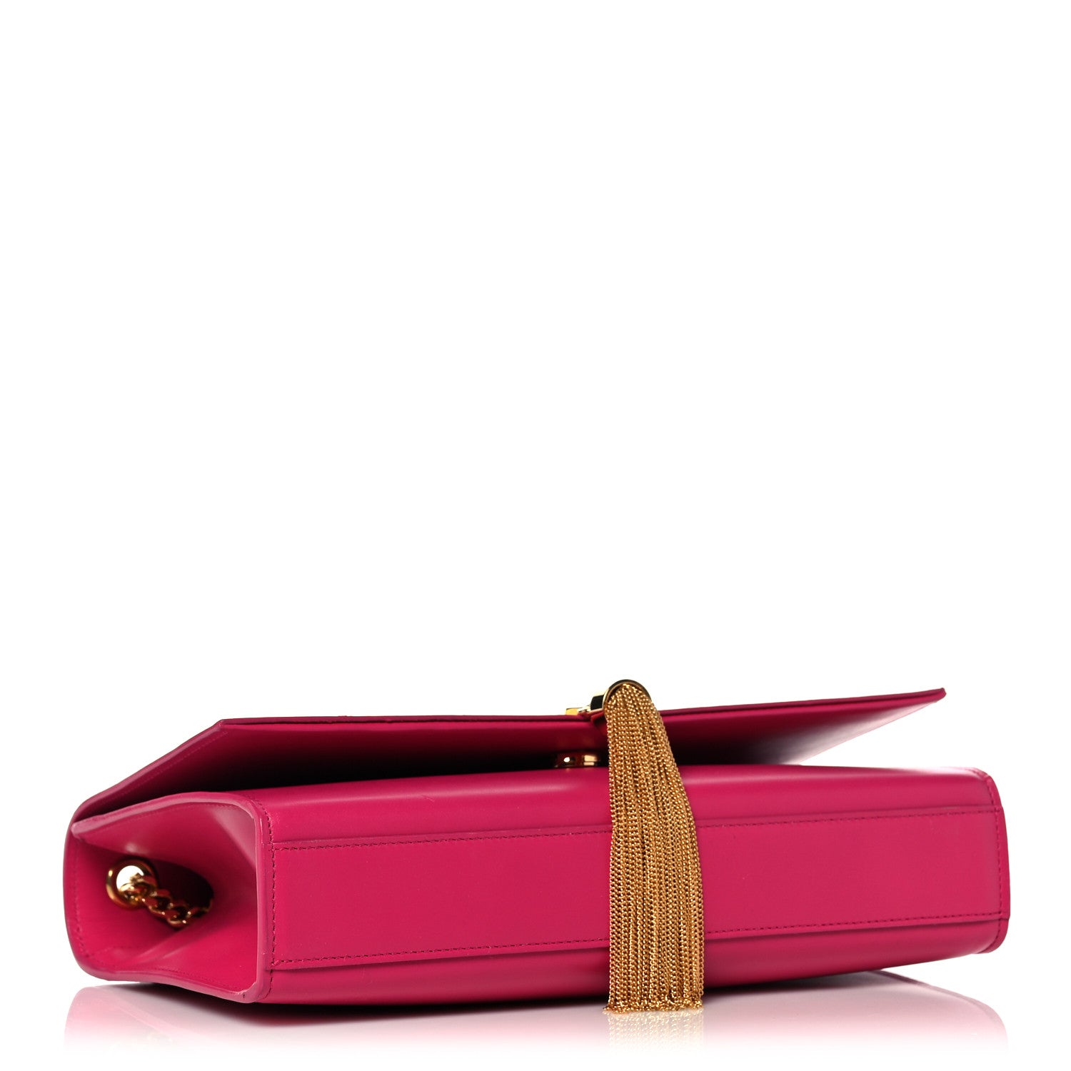 Saint Laurent Smooth Calfskin Medium Classic Monogram Kate Tassel Satchel Fuchsia 4 of 14