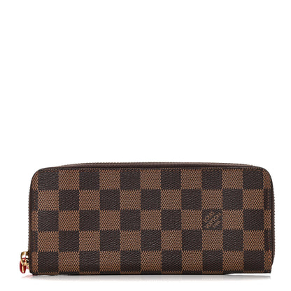 Louis Vuitton Damier Ebene Clemence Wallet Cherry 1 of 9