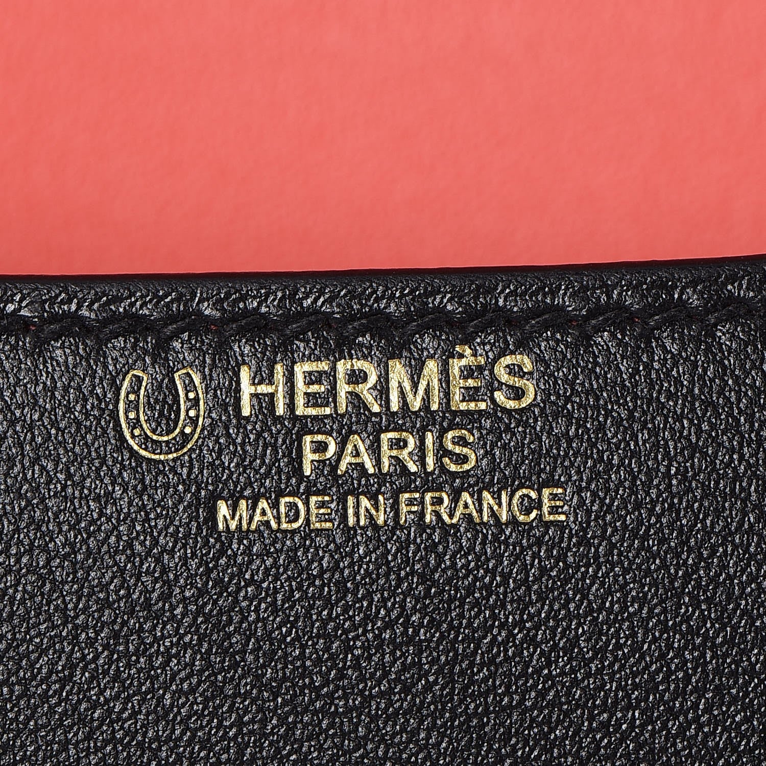 Hermes Swift Horseshoe Constance 24 Black Rose Jaipur 14 of 44