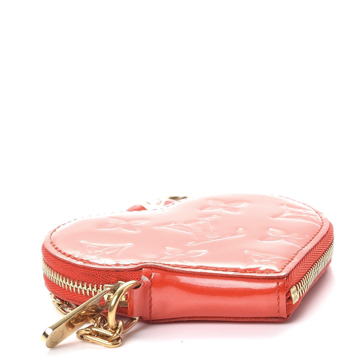 Vernis Heart Coin Purse Orange Sunset