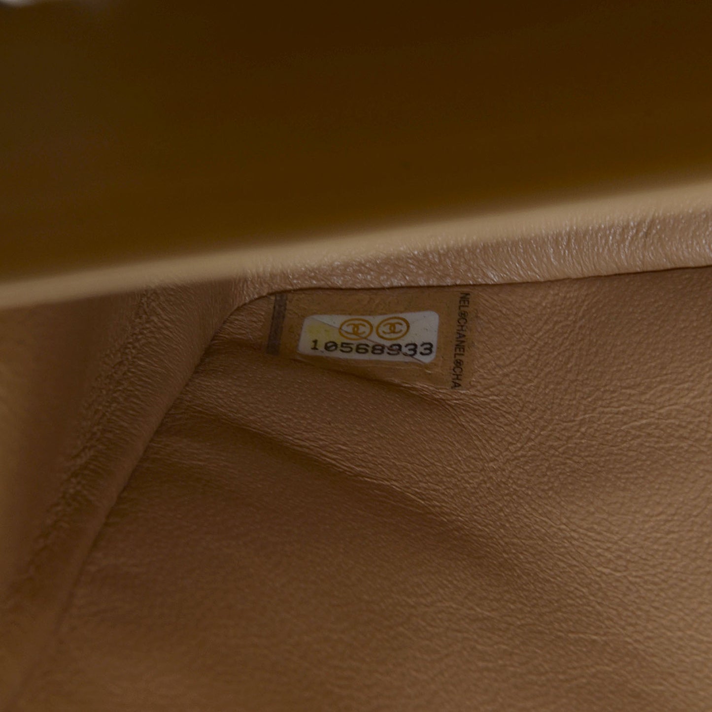 Lambskin Medium Double Flap Beige