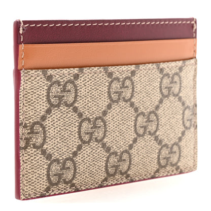 Gucci GG Supreme Monogram Dog Card Holder Beige Multicolor 3 of 6