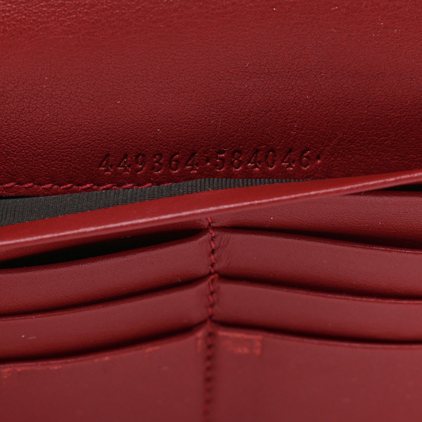 Soft Microguccissima Continental Zip Wallet Red