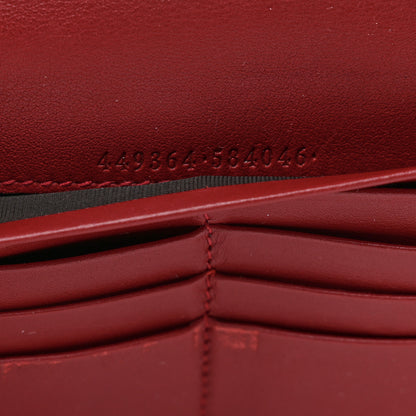 Gucci Soft Microguccissima Continental Zip Wallet Red 8 of 10