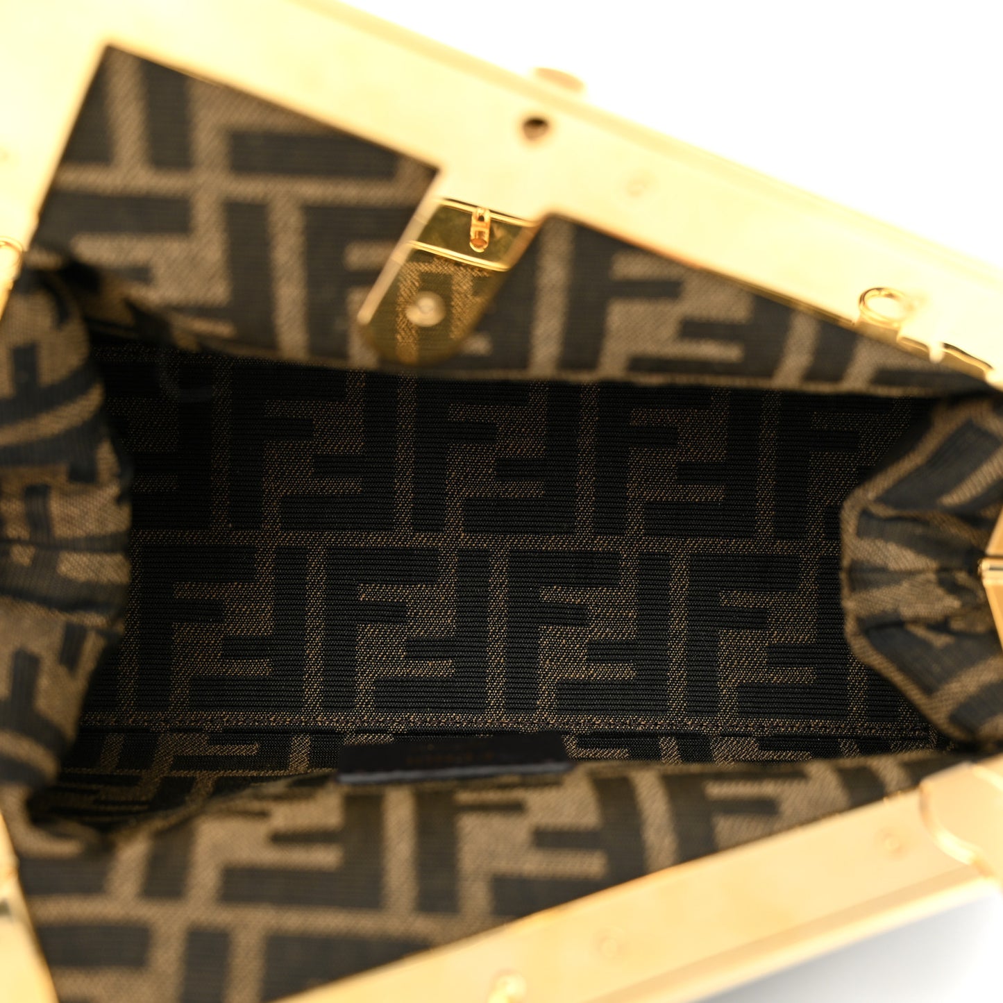 Shiny Nappa Small Fendi First Black