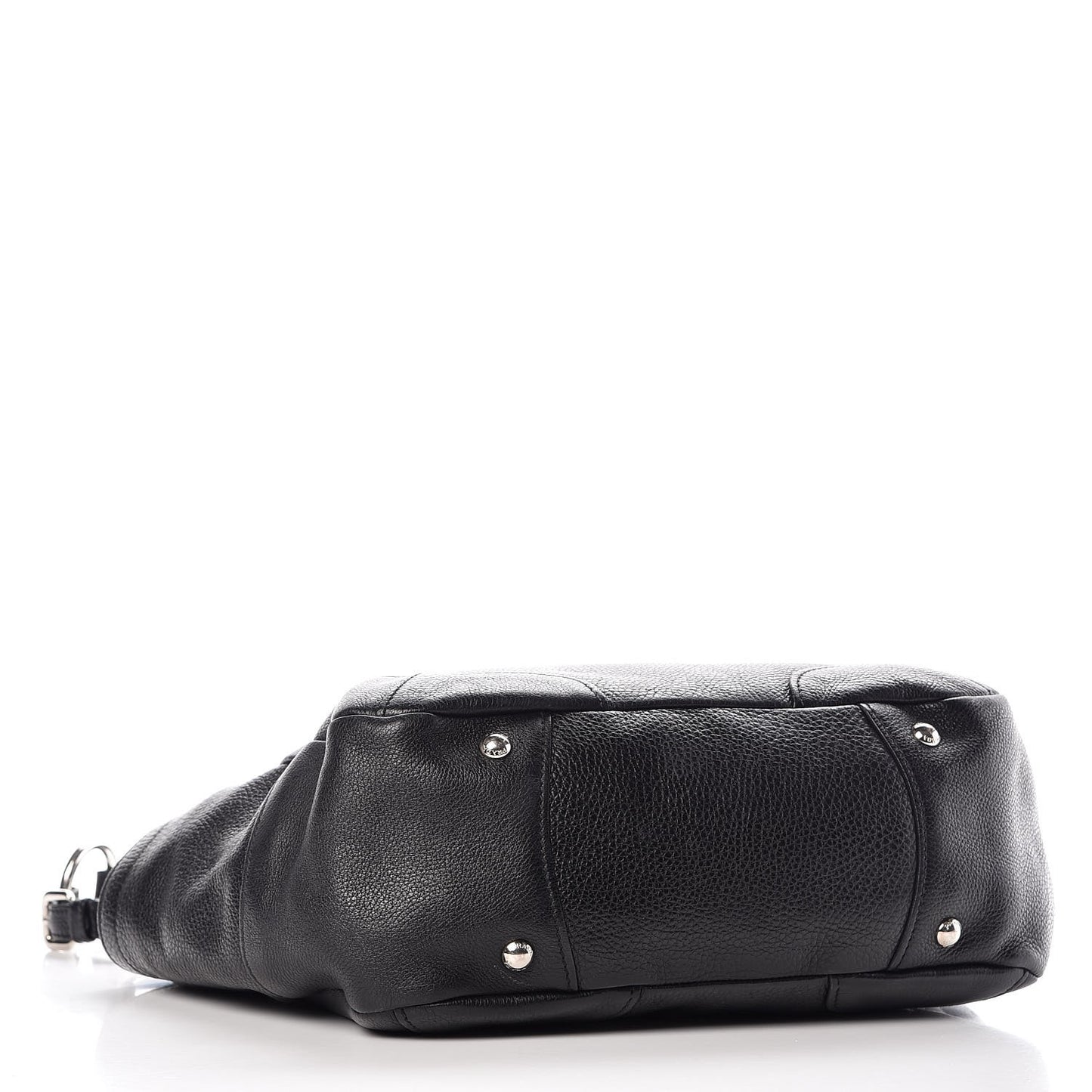 Vitello Daino Side Pocket Hobo Black