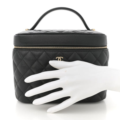 Chanel Caviar Quilted Large Vanity Pouch Black 2 of 8