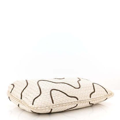Bottega Veneta Nappa Intrecciato Medium Veneta Chain Hobo White 4 of 14