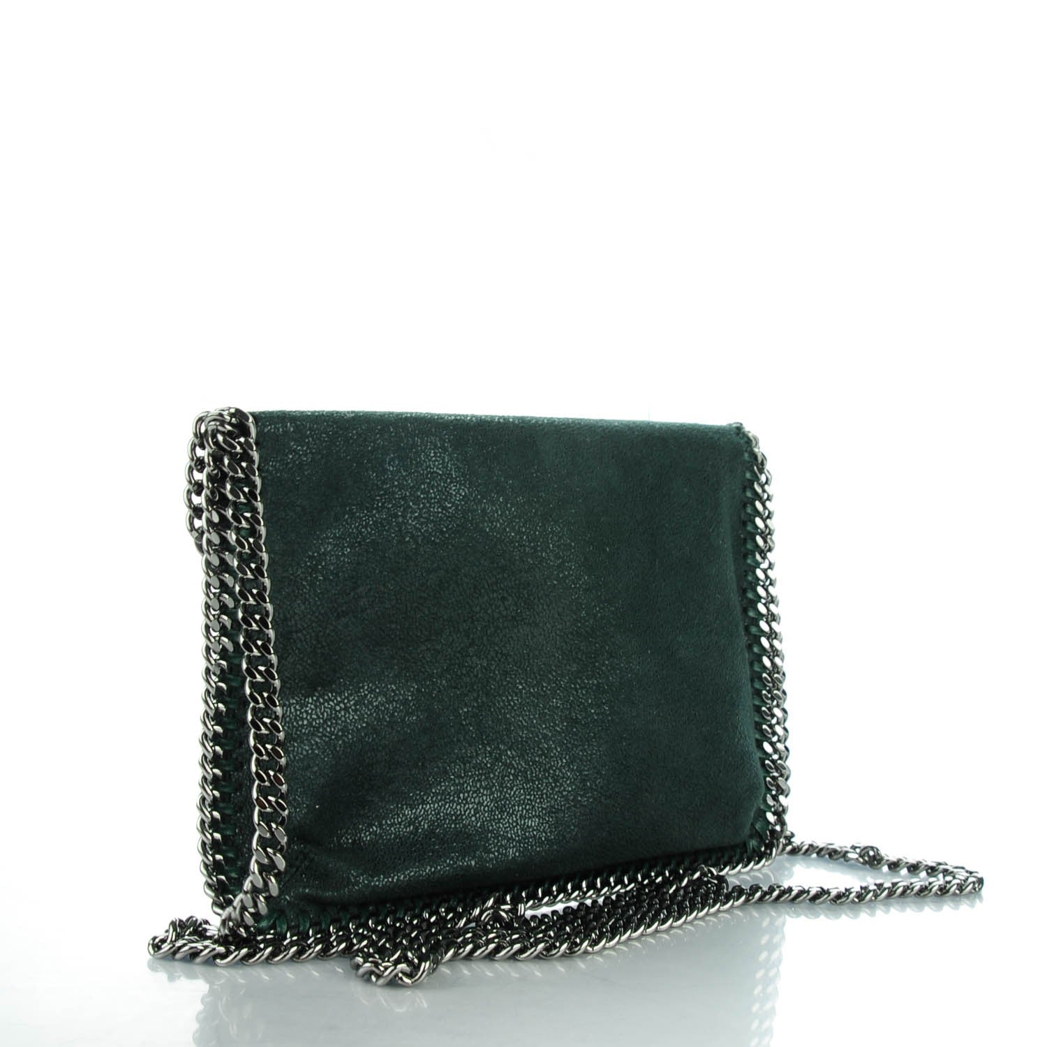 Stella McCartney Shaggy Deer Falabella Mini Crossbody Bag Petroleum 3 of 8