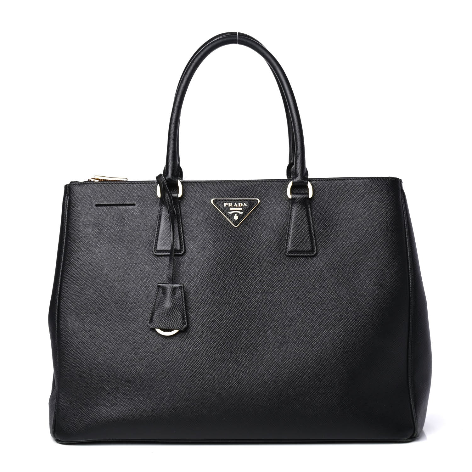 Prada Saffiano Medium Galleria Double Zip Tote Black 1 of 4