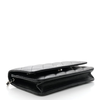Chanel Caviar Quilted Wallet on Chain WOC Black 4 of 12
