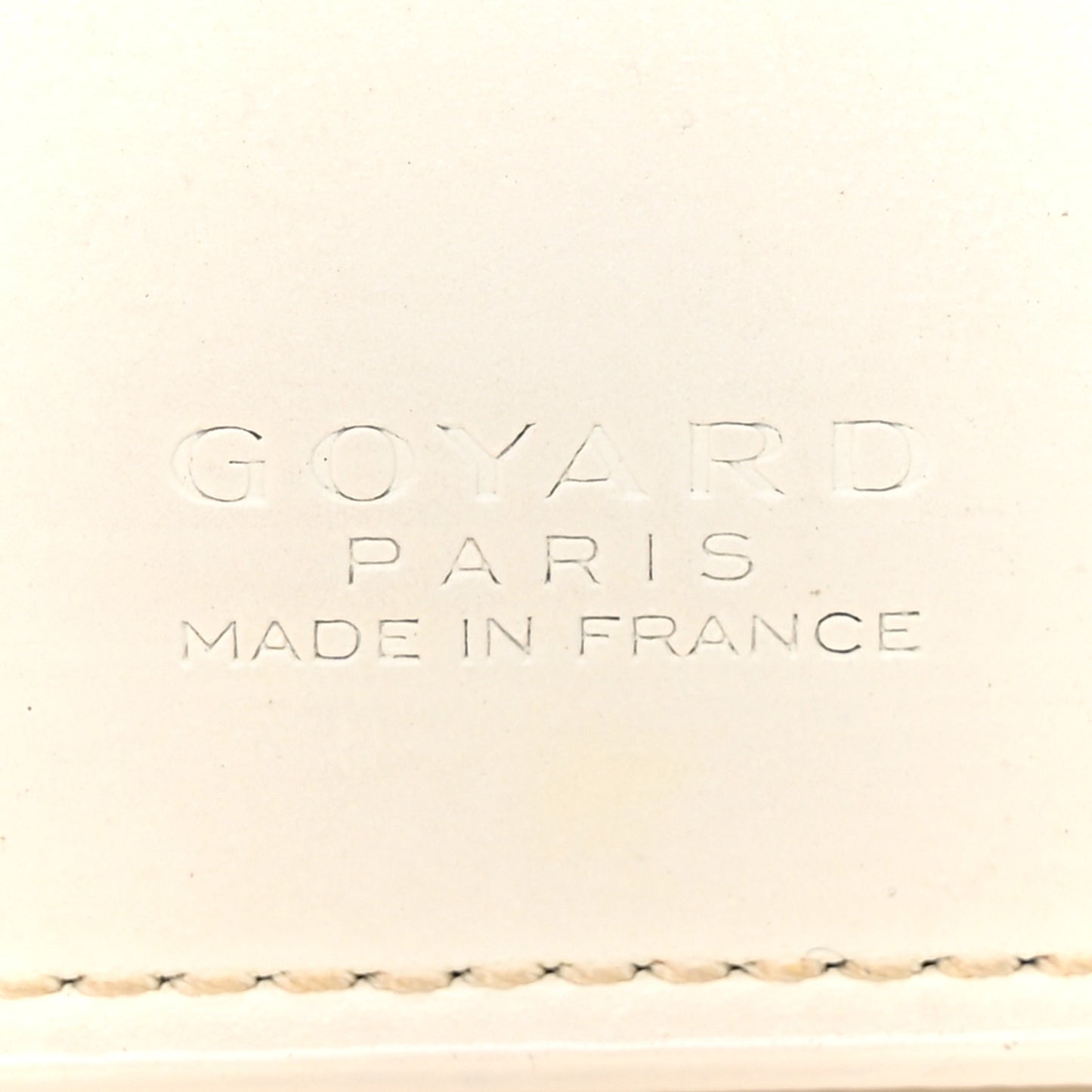 Goyardine Richelieu Wallet White