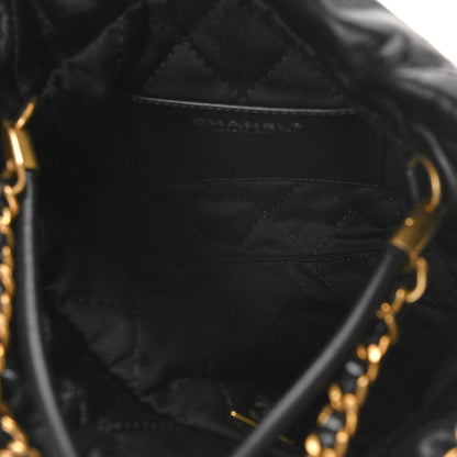 Chanel Shiny Calfskin Quilted Mini Chanel 22 Black 5 of 9