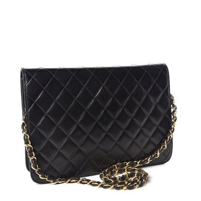 Chanel Lambskin Quilted Medium Single Flap Black 3 of 9