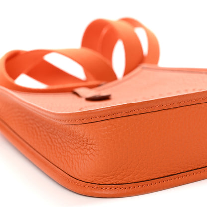Hermes Taurillon Clemence Evelyne TPM Orange 9 of 10