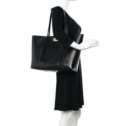 Mulberry High Shine Grain Bayswater Tote Black 2 of 9