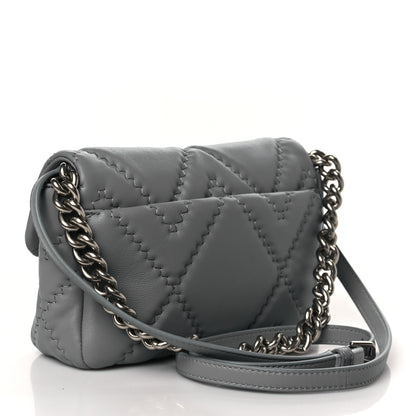 Marc Jacobs Calfskin Quilted The J Marc Shoulder Bag Wolf Grey 3 of 8