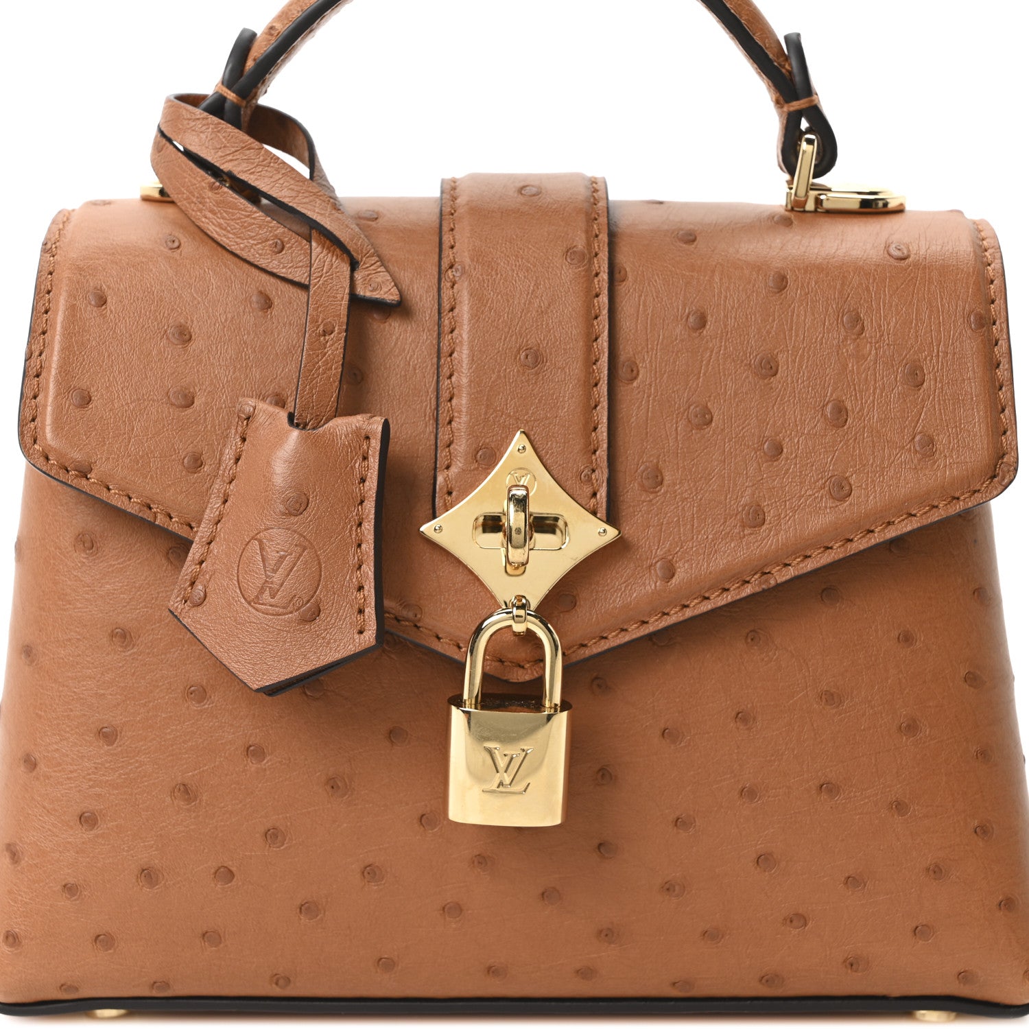 Louis Vuitton Ostrich Rose Des Vents Mini Cognac 1838782
