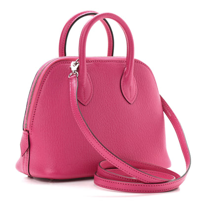 Hermes Chevre Mysore Mini 1923 Bolide Rose Pourpre 3 of 11