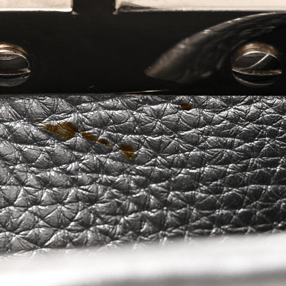 Fendi Cuoio Romano Lux Selleria Mini Peekaboo Iconic Satchel Argento 12 of 12