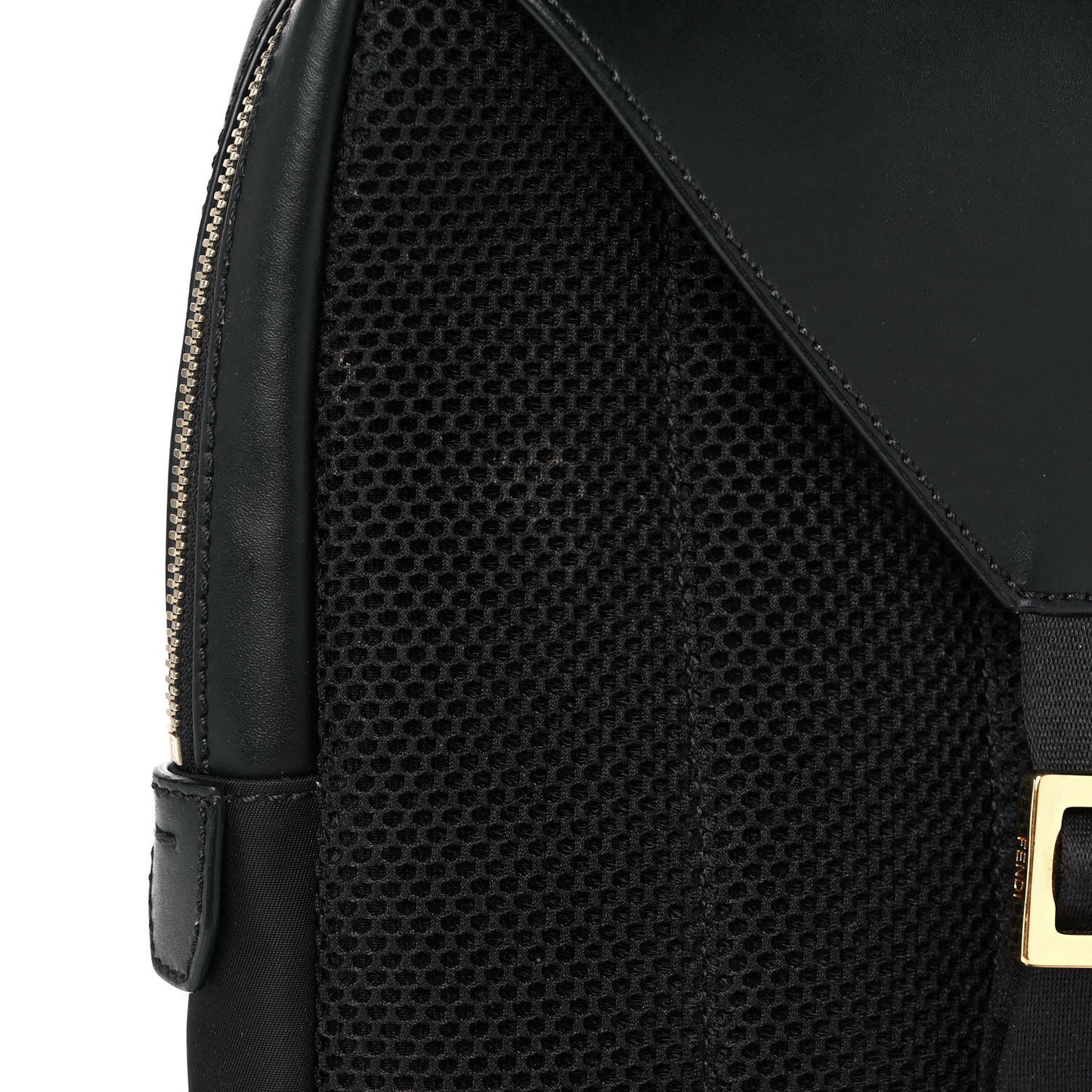 Nylon Vitello Liberty Metal Monster Eyes Sling Bag Black