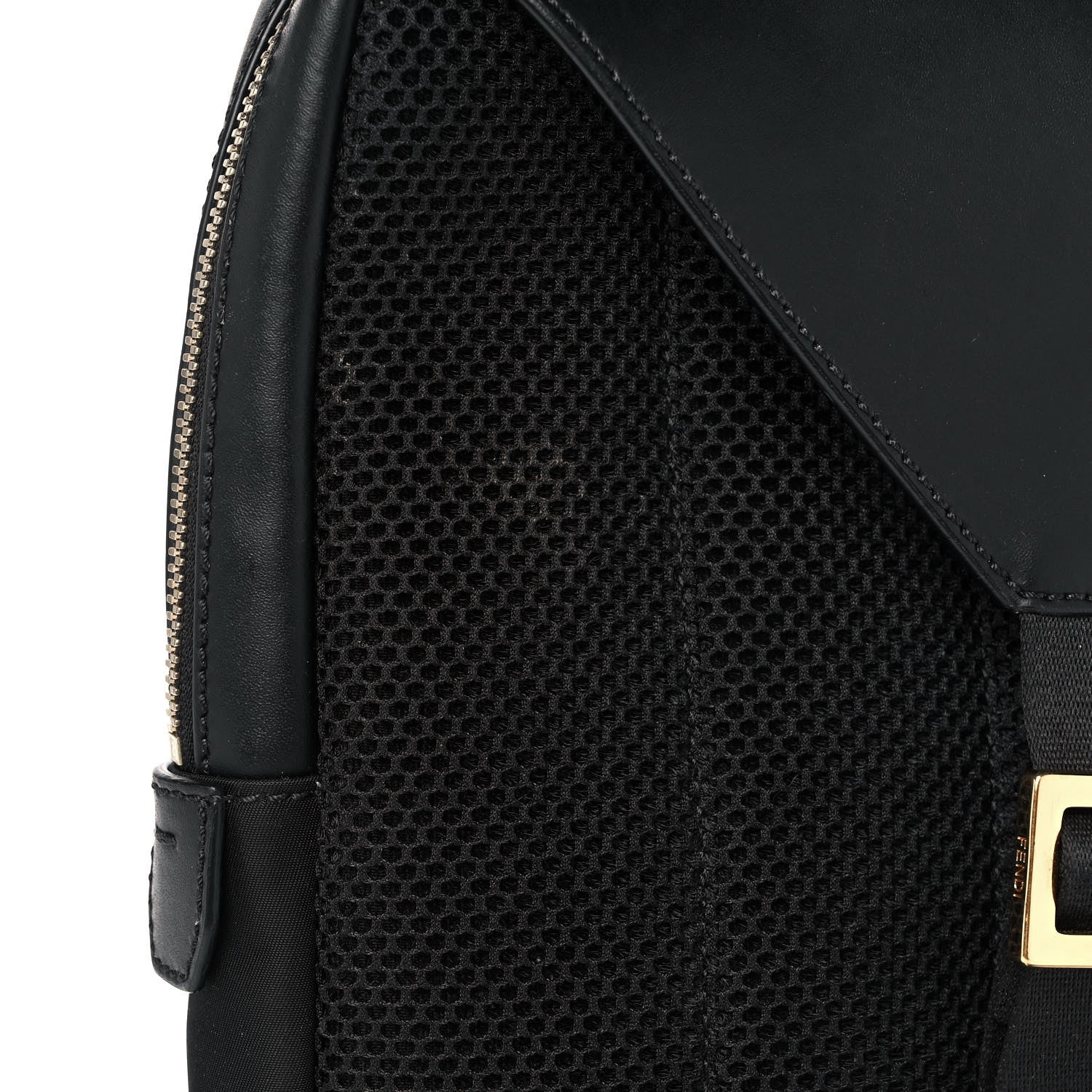 Fendi Nylon Vitello Liberty Metal Monster Eyes Sling Bag Black 10 of 10