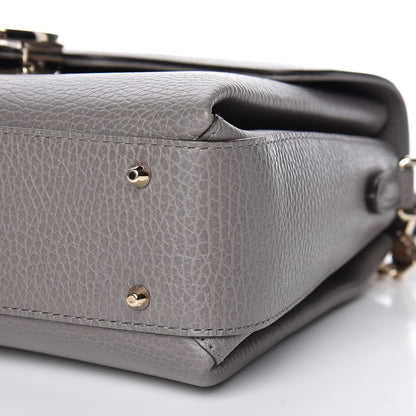 Gucci Dollar Calfskin Interlocking G Top Handle Shoulder Bag Loess 6 of 9