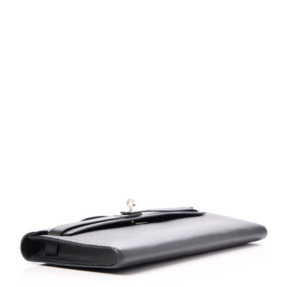 Hermes Swift Kelly Cut Clutch Pochette Black 6 of 23