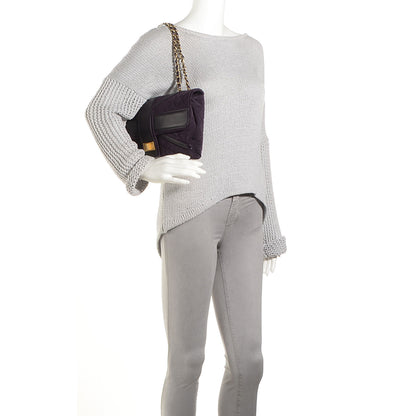 Chanel Suede Union Jack Jumbo Mademoiselle Flap Purple 2 of 9