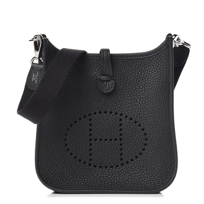 Hermes Taurillon Clemence Evelyne TPM Black 1 of 11