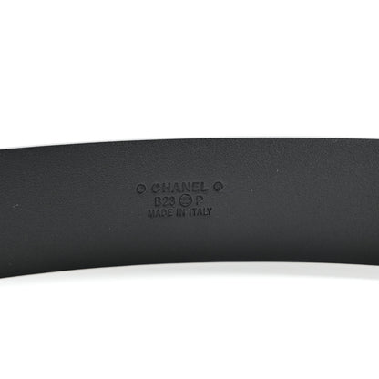 Chanel Calfskin Crystal Metal CC Belt 85 34 Black 3 of 7