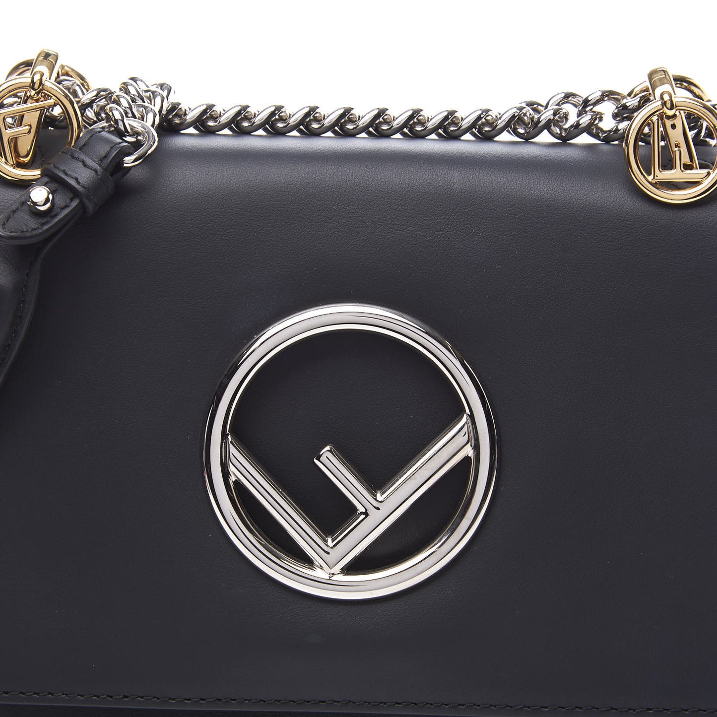 Vitello Century Opaco F is Fendi Small Kan I Shoulder Bag Black