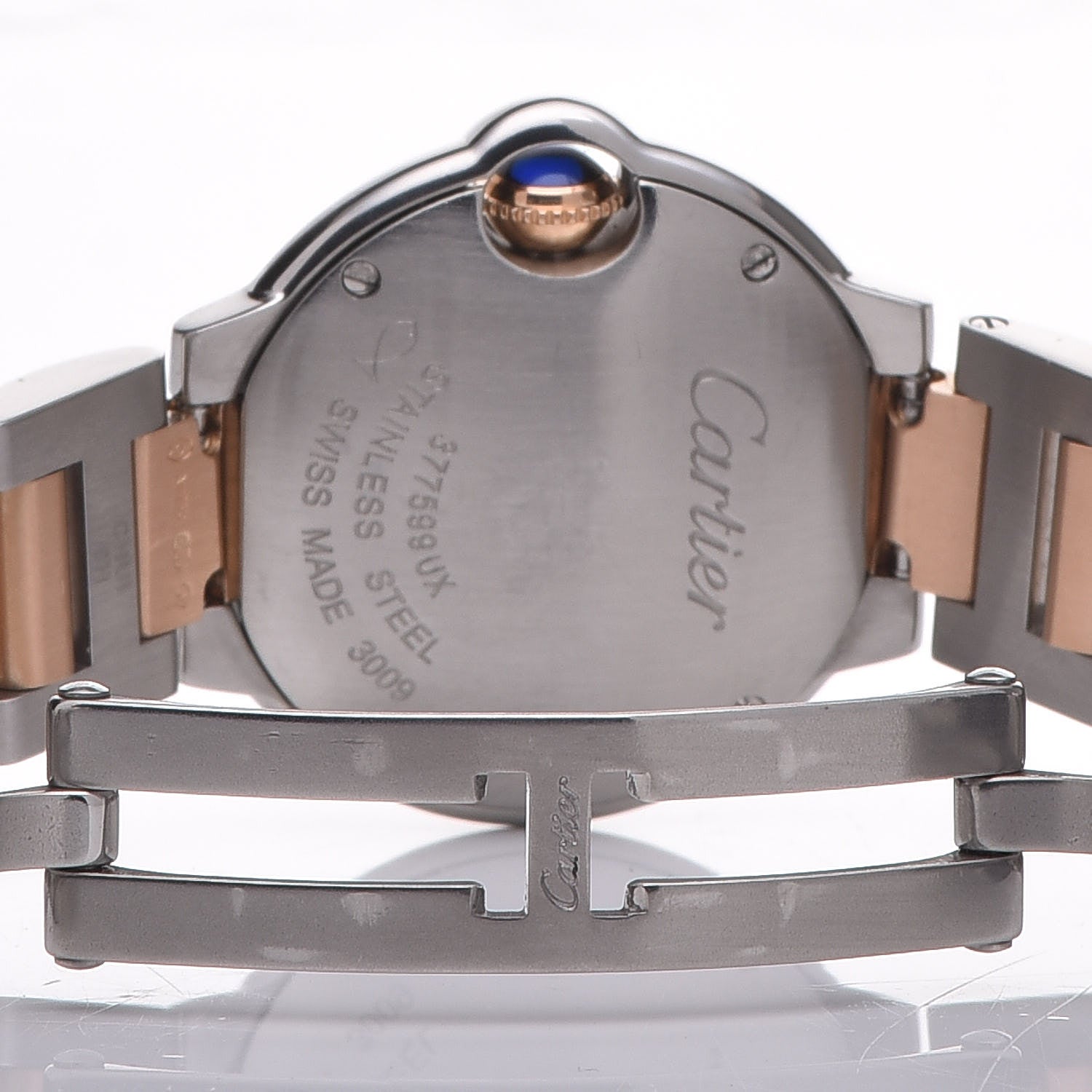 Cartier Stainless Steel 18K Pink Gold Diamond 28mm Ballon Bleu De Quartz Watch 6 of 7