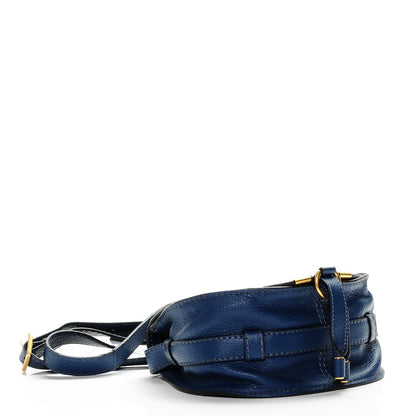 Chloe Calfskin Mini Marcie Round Crossbody Bag Royal Navy 4 of 7