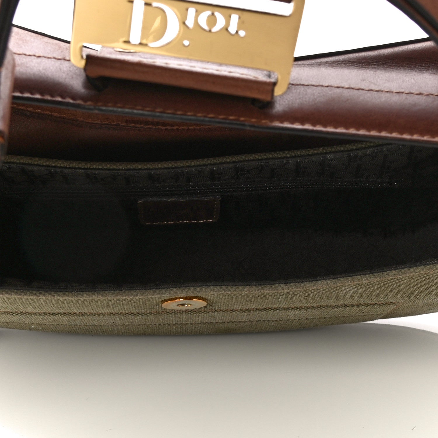 Christian Dior Canvas Calfskin Street Chic Columbus Ave Green 5 of 21
