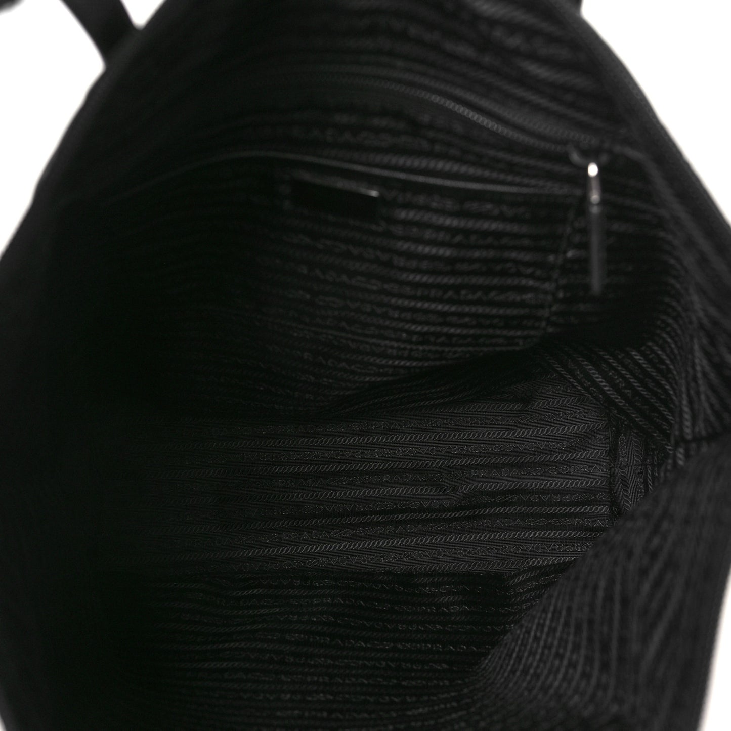 Tessuto Nylon Saffiano Tote Black