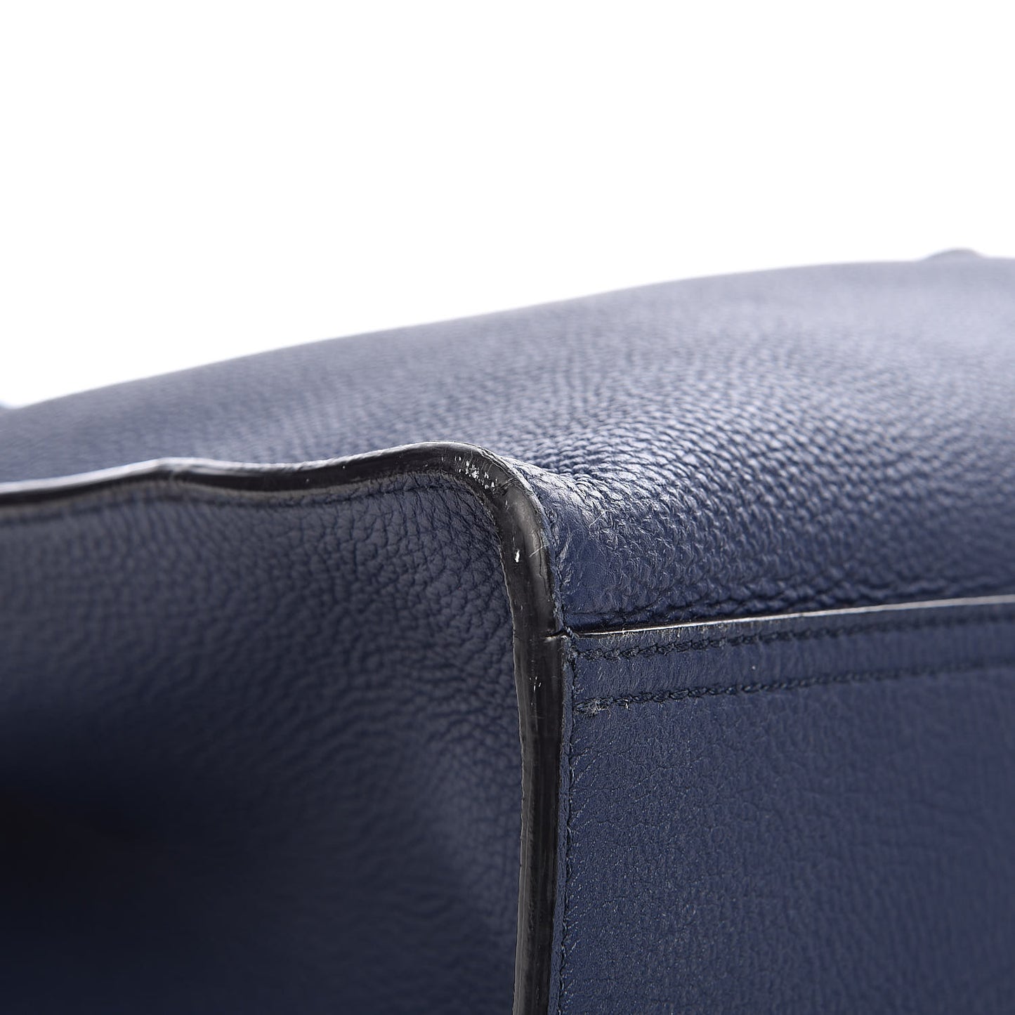 Soft Calfskin Medium Jackie Top Handle Bag Classic Blue Marine