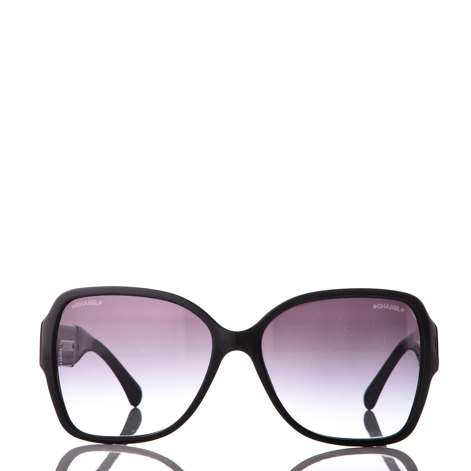 Chanel CC Sunglasses 1345 Black 2 of 8