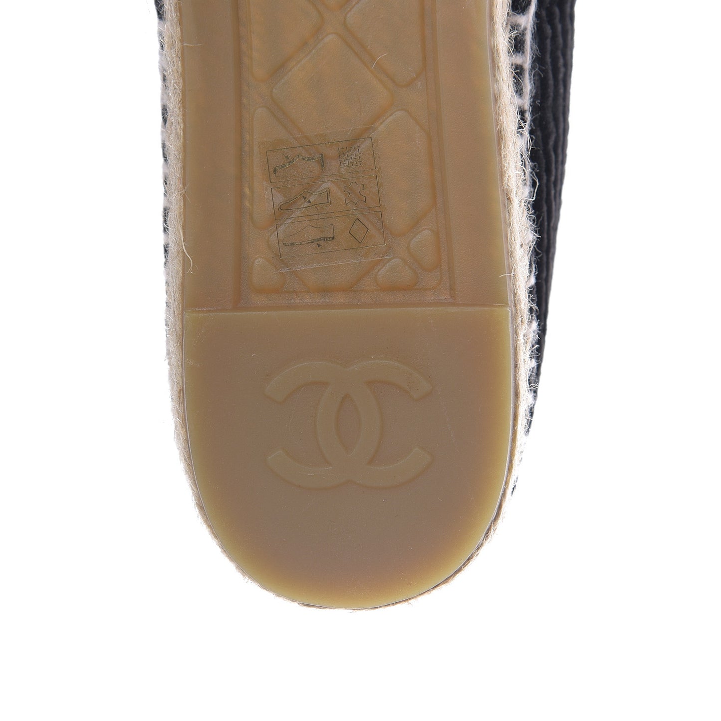 Velvet Grosgrain CC Espadrilles 39 Black